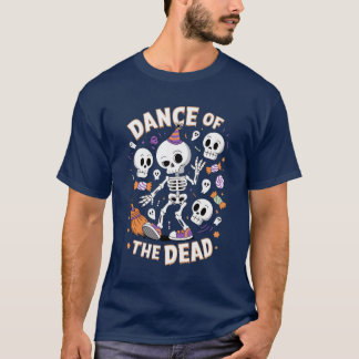 Dance of the Dead – スケルトン不気味パーティー Tシャツ