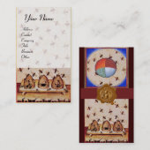 DANCE OF THE HONEY BEES ,FOUR ELEMENTS,Wax Seal 名刺 (正面/裏面)