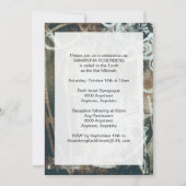 Dance Party Bat Mitzvah Invitation in Sky 招待状 (裏面)