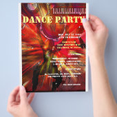 DANCE PARTY  FLYER AANPASBAAR ,TEKST チラシ (手)