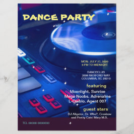 DANCE PARTY ,POSTER,FLYER チラシ
