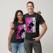 Dance Pink Dancer Fan Believe Motivational Musical Tシャツ (ユニセックス)