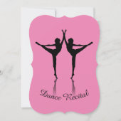 Dance recital invitation custom color 招待状 (正面)