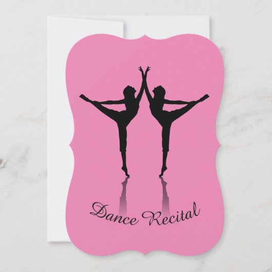 Dance recital invitation custom color 招待状 (正面)
