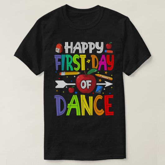 DANCE Shirt先生学生T – の幸せな初日 Tシャツ (デザイン正面)