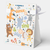 Dance sing and play kids birthday フェイバーボックス (裏面)