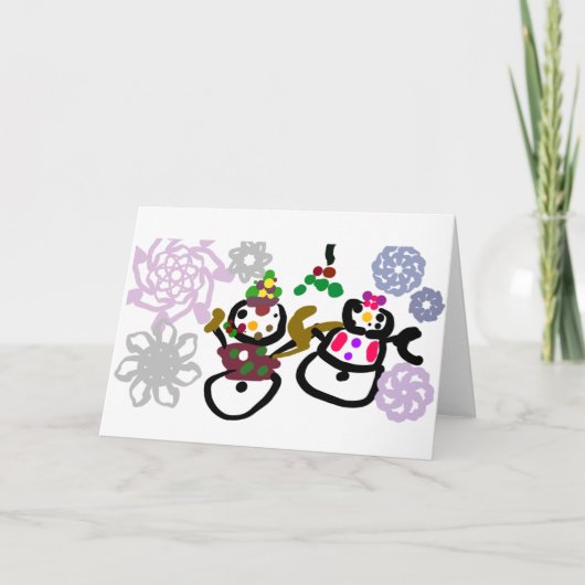 Dance Snowman and Snowwoman カード (正面)