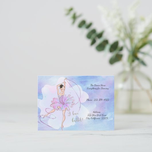 Dance Store名刺 名刺 (スタンド正面)