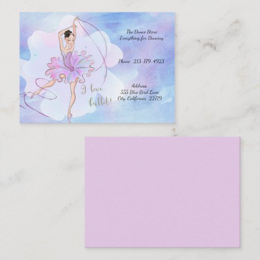 Dance Store名刺 名刺 (正面/裏面)