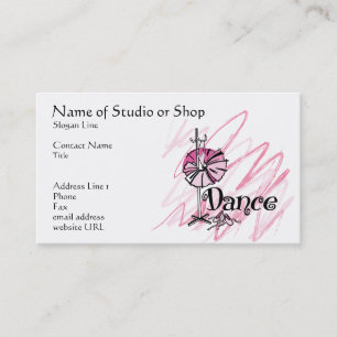 Dance studioまたはShop名刺 名刺