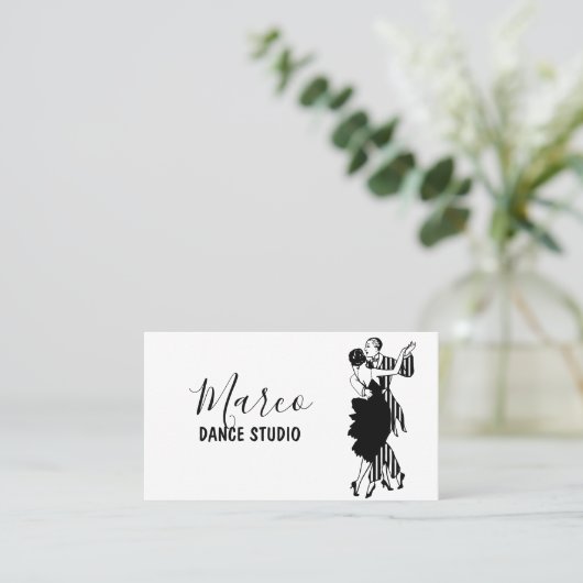 Dance Studioレッスン 名刺 (スタンド正面)