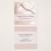 Dance Studio Ballerina Pastel Pink Socials (正面&裏面)