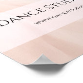 Dance Studio Teacher Soft Pink ポスター (角)