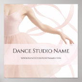 Dance Studio Teacher Soft Pink ポスター (正面)