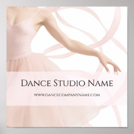 Dance Studio Teacher Soft Pink ポスター