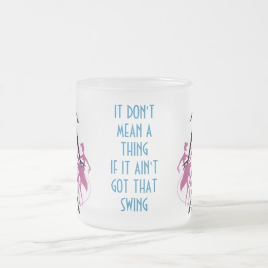 Dance & Swing フロストグラスマグカップ (中央)