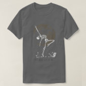 Dance Till We Die Ballet Dancer Dancing Skeleton W Tシャツ (デザイン正面)