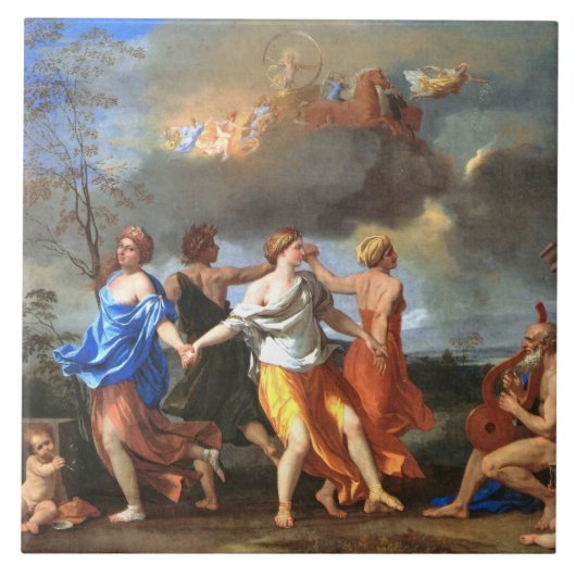 Dance to the Music of Time (by Nicholas Poussin) タイル (正面)