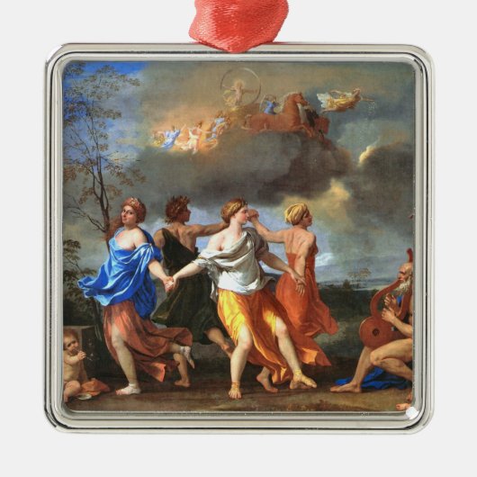 Dance to the Music of Time (by Nicholas Poussin) メタルオーナメント (正面)