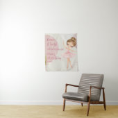 Dance & Twirl Pink Ballerina Dancer Girl Birthday タペストリー (インサイチュ)