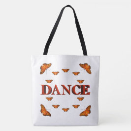 Dance with butterflies design トートバッグ