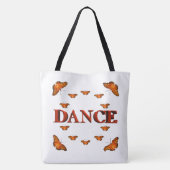 Dance with butterflies design トートバッグ (裏面)