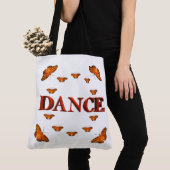 Dance with butterflies design トートバッグ (クローズアップ)