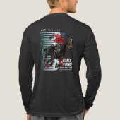 Dance with Horse (Dark mode) | Men Long Sleeve トライブレンドTシャツ (背面)