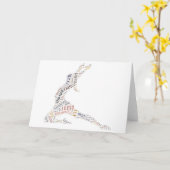 Dance Word Cloud カード (黄色い花)