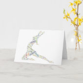 Dance Word Cloud カード (黄色い花)