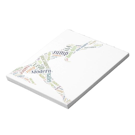 Dance Word Cloud ノートパッド (回転)