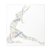 Dance Word Cloud ノートパッド (正面)