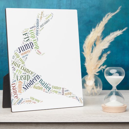 Dance Word Cloud フォトプラーク (側面)