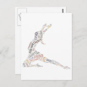 Dance Word Cloud ポストカード (正面/裏面)