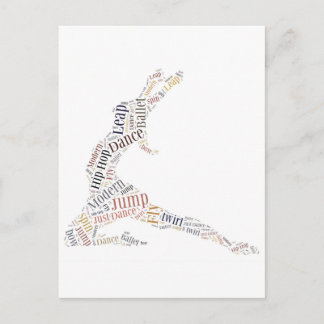 Dance Word Cloud ポストカード