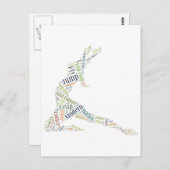 Dance Word Cloud ポストカード (正面/裏面)