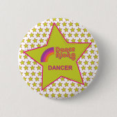 dancealong_dancer_star_button 缶バッジ (正面)