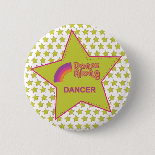 dancealong_dancer_star_button 缶バッジ (正面)