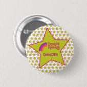 dancealong_dancer_star_button 缶バッジ (正面&裏面)