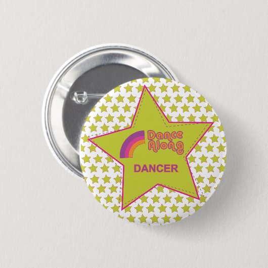 dancealong_dancer_star_button 缶バッジ (正面&裏面)