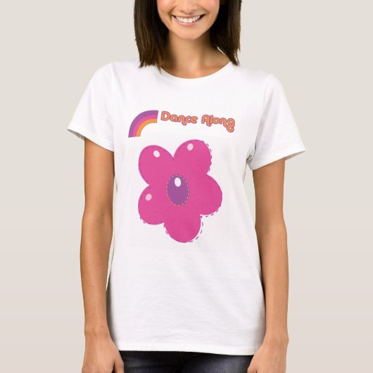 dancealong_front_ladies_flower5 tシャツ (正面)