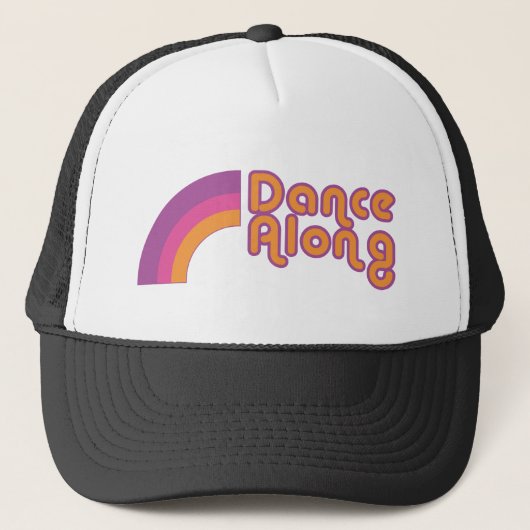 dancealong_rainbow_logo_cap キャップ (正面)