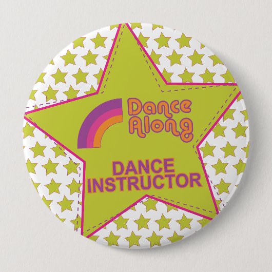 dancealong_star_danceのinstructor_button 缶バッジ (正面)