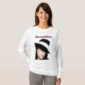 Dancehall女性フード付の長袖 Tシャツ (正面フル)