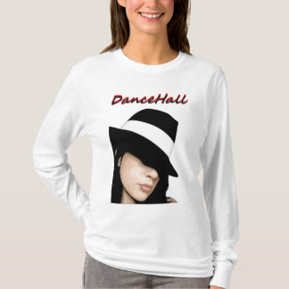 Dancehall女性フード付の長袖 Tシャツ