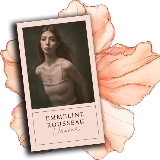 Dancerエレガントプロフェッショナルフォト名刺 名刺