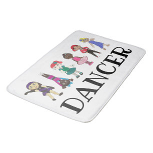 DANCERバレエタップジャズヒップホップリリリカルAcro Studio バスマット
