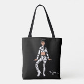 Dancerパーソナライズされたトート(白黒2) トートバッグ (裏面)