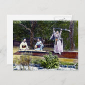 Dancer日本のとミュージシャンヴィンテージ ポストカード (正面/裏面)