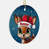 Dancer Baby Deer, Fawn, Doe, Reindeer 🦌🎄 セラミックオーナメント (右)